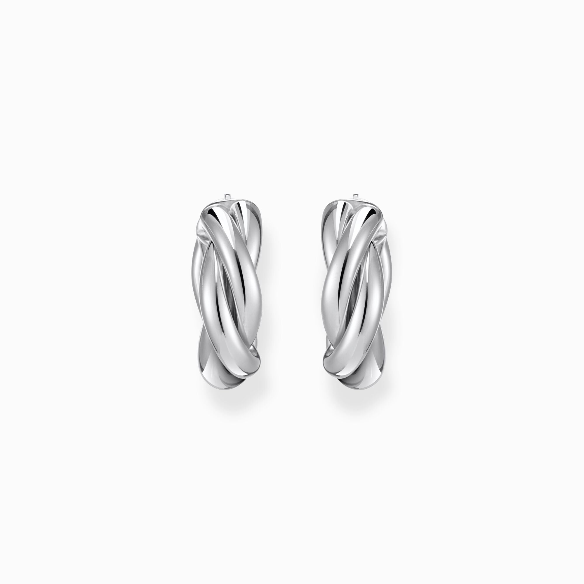 Thomas Sabo Sterling Silver Hoop Twist Earrings