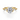 Gabriel & Co. Alesandra 14K Yellow Gold Half Bezel Round Three Stone Diamond Engagement Ring