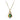 Estate 18K Two Tone Gold Lab-Grown Emerald and Diamond Statement Pendant