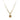 Estate 14K Yellow Gold 0.58ct Round-Cut Champagne Diamond Solitaire Pendant