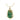 Estate 14K Yellow Gold Large Carved Jade Filigree Pendant