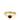 Estate 18K Yellow Gold Pyrope Garnet and Diamond Ring