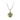 Estate David Yurman Sterling Silver And 18K Gold Peridot Pendant