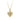 Estate 10K Tri-Tone Gold Greek Key Puff Heart Charm Pendant