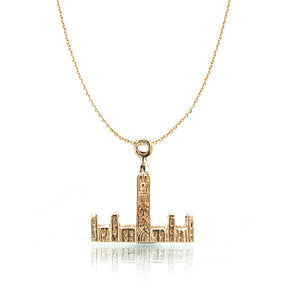 Estate 10K Yellow Gold Ottawa Parliament Charm Pendant