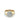 Estate 10K Yellow Gold Round Diamond Cluster Signet Ring