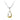 Estate 14K Two Tone Gold Diamond Asymmetrical Teardrop Pendant