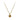 Estate 14K Yellow Gold 0.58ct Round-Cut Champagne Diamond Solitaire Pendant
