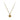Estate 14K Yellow Gold 0.58ct Round-Cut Champagne Diamond Solitaire Pendant