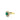 Estate 14K Yellow Gold Emerald and Diamond Sunburst Halo Ring