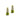 Estate 14K Yellow Gold Peridot and Diamond Curved Drop Stud Earrings