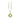 Estate 18K Yellow Gold Natural Peridot Solitaire Charm Pendant
