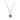 Estate 18K White Gold Tourmaline and Diamond Sunburst Halo Necklace
