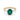14k Three Stone Oval Lab Grown Green Spinel Engagement Ring