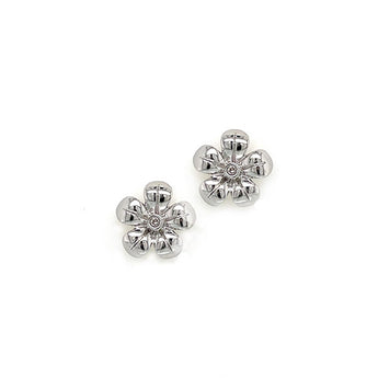 Estate Sterling Silver Daisy Flower Stud Earrings