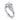 Gabriel & Co. Hollie 14K White Gold Round Diamond Engagement Ring Semi Mount