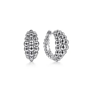 Gabriel & Co. 925 Sterling Silver Bujukan Huggie Earrings