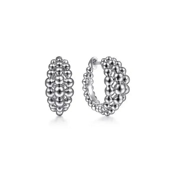 Gabriel & Co. 925 Sterling Silver Bujukan Huggie Earrings