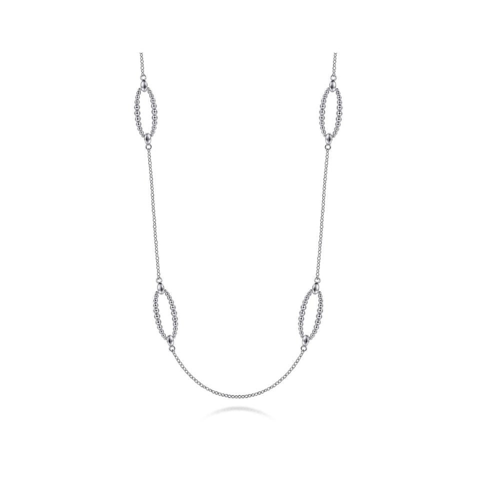 Gabriel & Co. Sterling Silver Bujukan Station Necklace