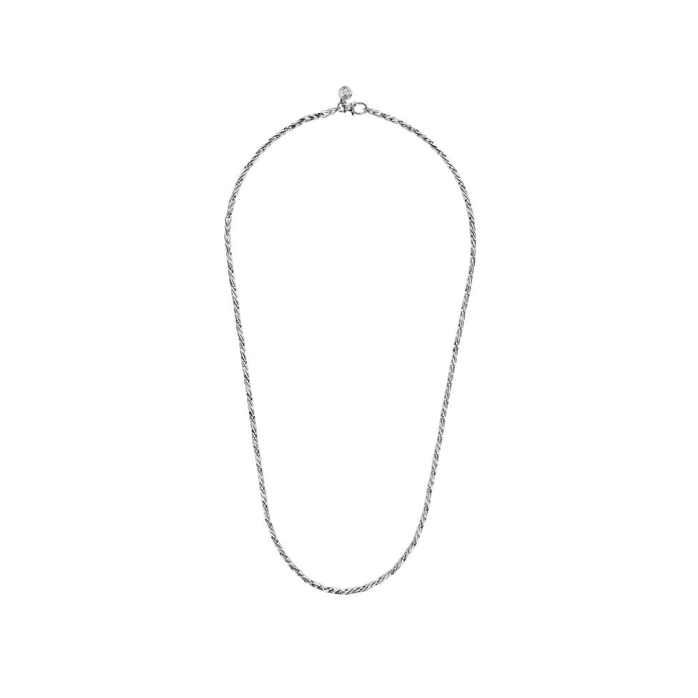 Gabriel & Co. 22 Inch Sterling Silver Mens Chain Necklace