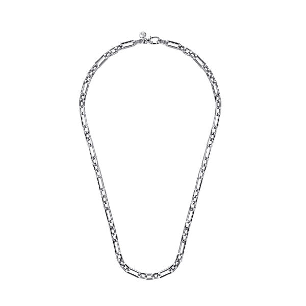 Gabriel & Co Sterling Silver Figaro Chain Necklace