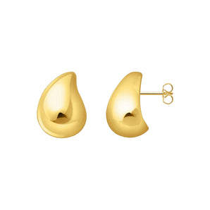 Thomas Sabo Orangic Drop-Shape Stud Earrings in 18K Yellow Gold Plated Sterling Silver
