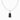 THOMAS SABO X HARIBO: Silver Necklace with Black Goldbear Pendant & Zirconia, 40-45cm