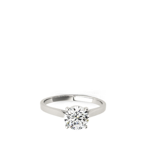 14K White Gold 1.35ct Lab Grown Diamond Solitaire Engagement Ring