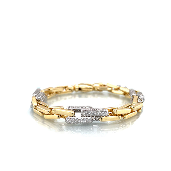 Marcello Pane Sterling Silver And 18K Gold Vermeil Bracelet