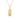 Gabriel & Co. 14K Yellow Gold Elongated Dog Tag Pendant Hollow Chain Necklace