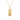 Gabriel & Co. 14K Yellow Gold Elongated Dog Tag Pendant Hollow Chain Necklace