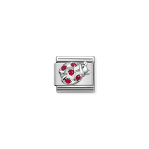 Nomination Italy Composable CL SYMBOLS steel Cubic zirconia and 925 sterling silver RED Ladybug