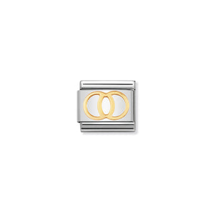 Nomination Italy Composable Classic DAILY LIFE in stainless steel with 18k gold (21_Wedding rings)