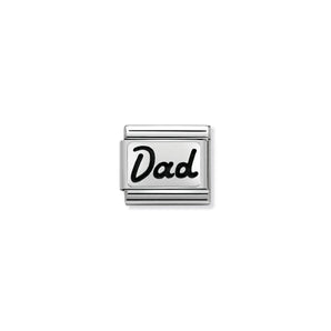 Nomination Italy Composable Classic PLATES OXIDIZED steel and 925 sterling silver DAD