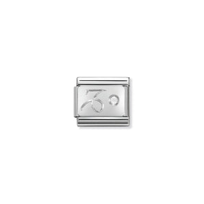 Nomination Italy Composable Classic ZODIAC stainless steel Cub. zirc and 925 sterling silver Capricorn