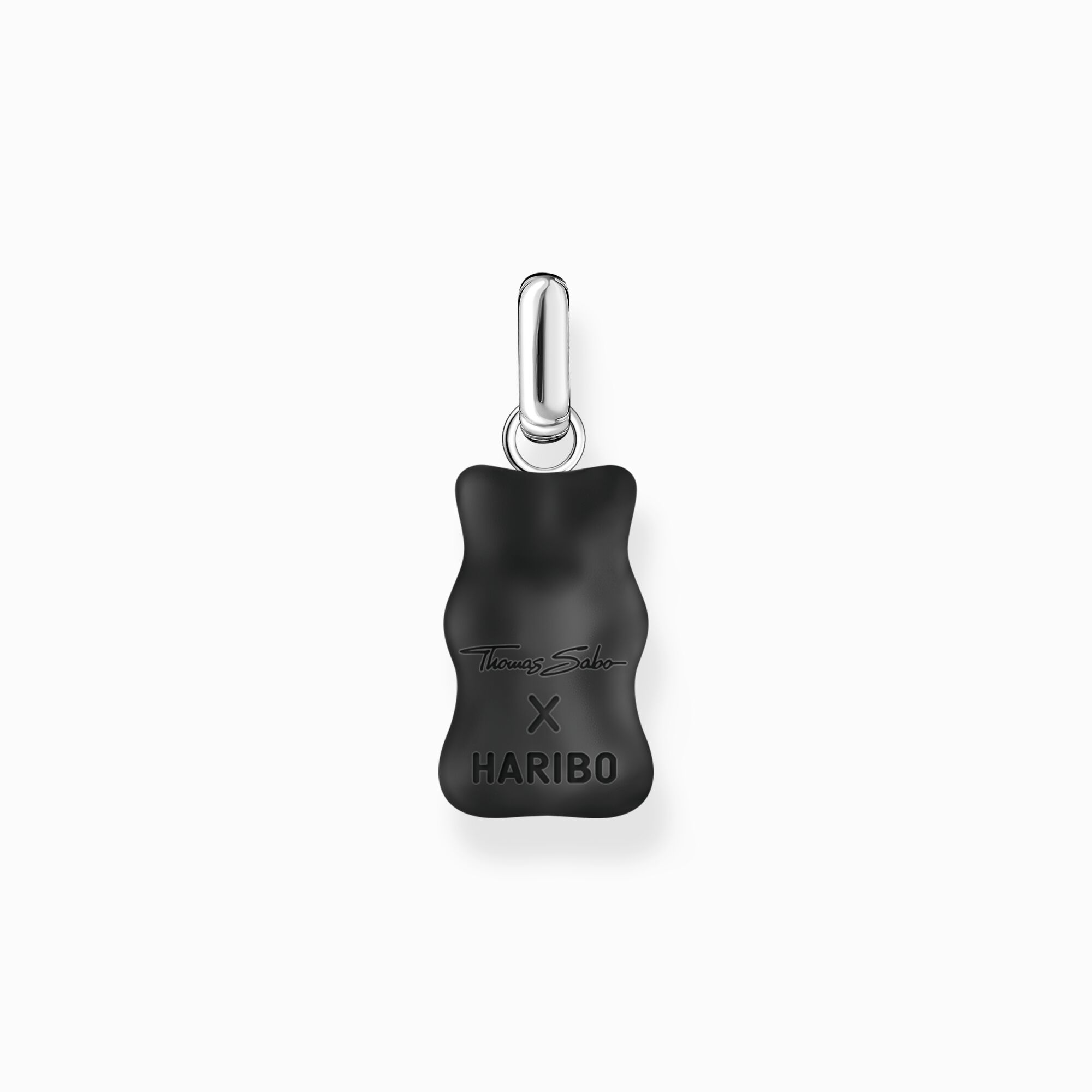 THOMAS SABO x HARIBO: Silver Pendant With Black Goldbear and Zirconia