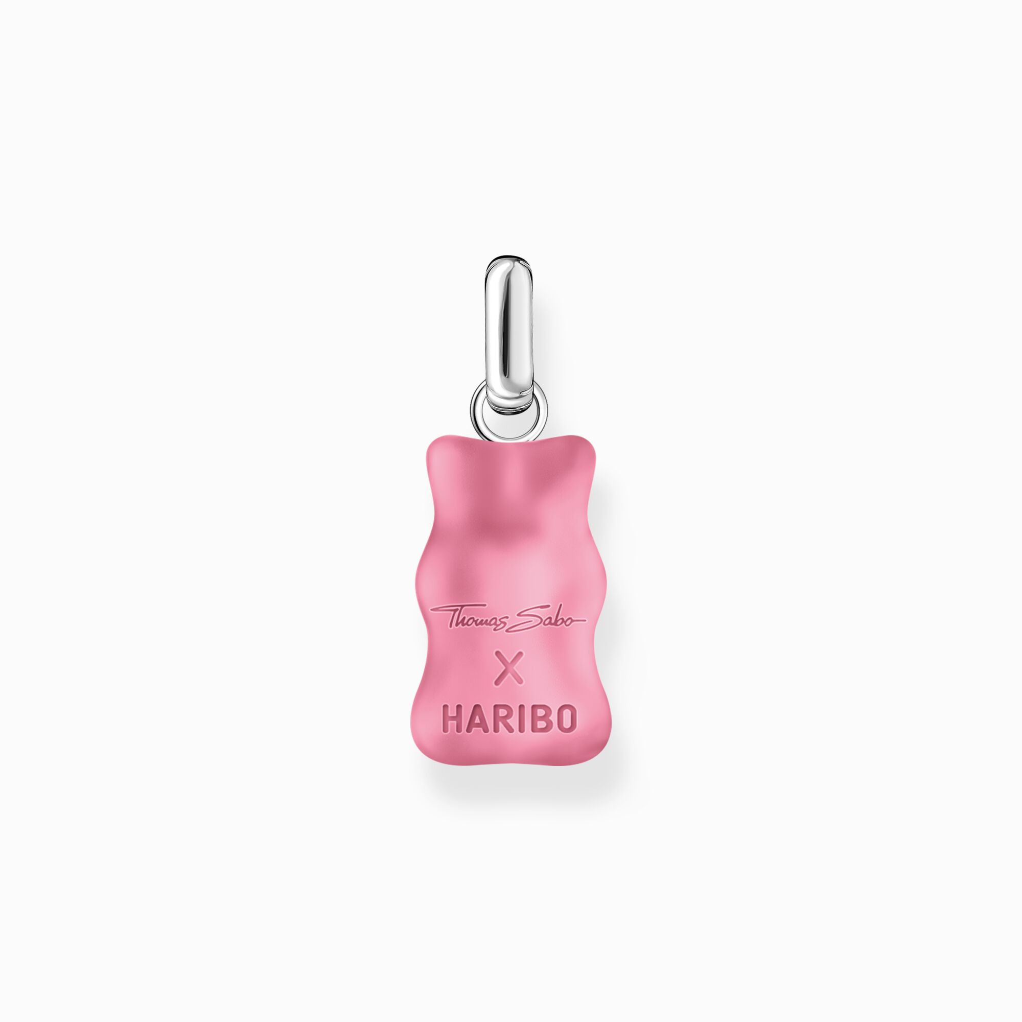 THOMAS SABO x HARIBO: Silver Pendant With Pink Goldbear and Zirconia