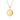 Gabriel & Co. 14K Yellow Gold Bujukan Round Personalized Medallion Pendant in size 24mm With Detachable Bail