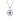 Gabriel & Co. Sterling Silver Starburst Blue Sapphire and White Sapphire Bujukan Medallion Pendant