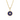 Gabriel & Co. 14K Yellow Gold Diamond and Lapis Bujukan Medallion Pendant in Size 18mm With Detachable Bail