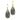 Petit Bijoux Sterling Silver with Natural Tear Drop Rutilated Quartz Drop Earrings