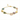 Petit Bijoux Sterling Silver Gold Plate Bracelet With Rose Quartz; Labradorite; Iolite Hydro