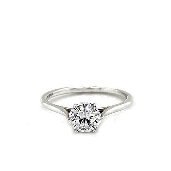 Platinum Bijoux Love Six Claw Solitaire Engagement Ring