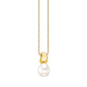 Thomas Sabo Natural Beauty Gold-Plated Necklace with Pearl Pendant