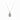 Fine Sterling Silver 1.00ct Pear-Cut Lab-Grown Diamond Bezel Set Necklace