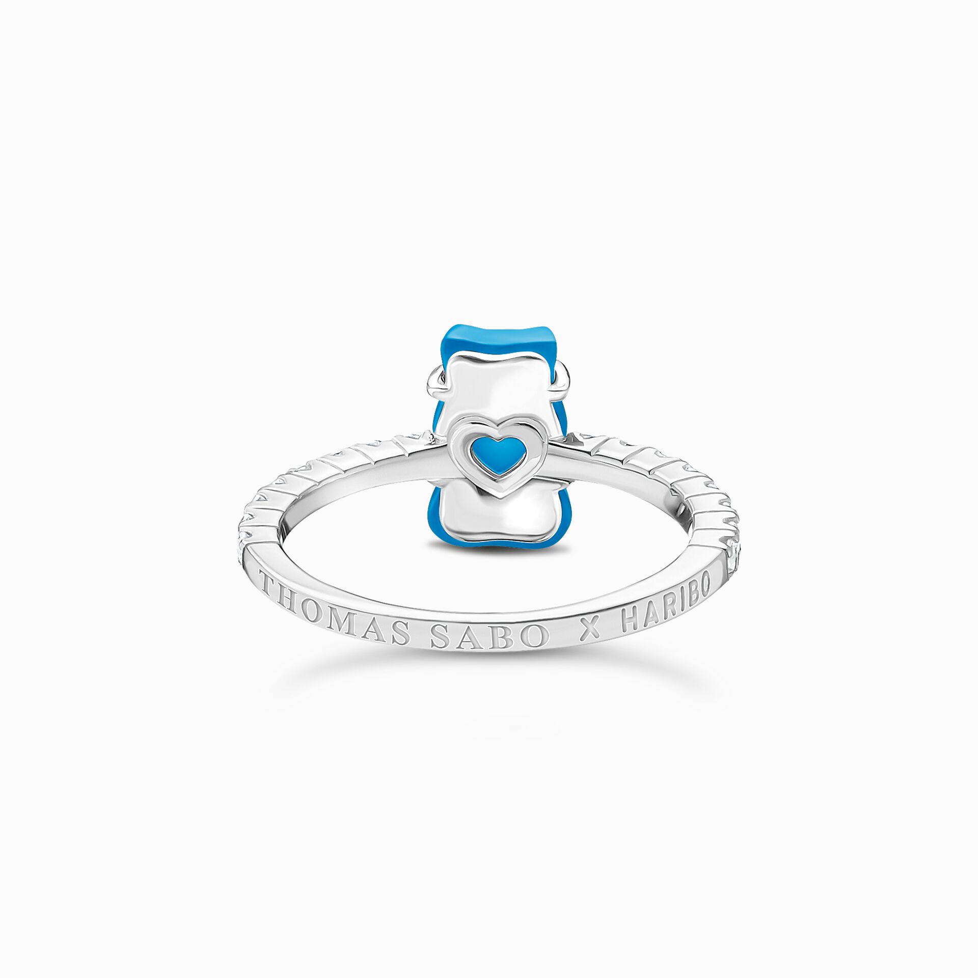 THOMAS SABO x HARIBO: Ring With Goldbear Blue Mini