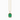 Thomas Sabo Vermeil Emerald Green & White Cubic Zirconia Necklace