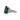 Refurbished Antique Art Deco Platinum Green Tourmaline and Diamond Statement Ring