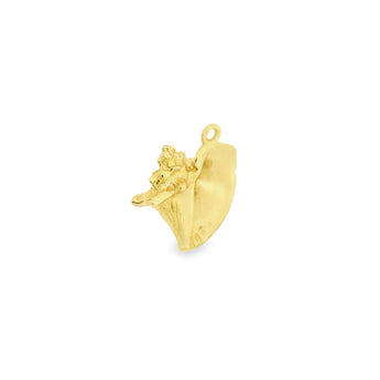 Estate 14K Yellow Gold Conch Shell Charm