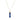 Vintage 9K Yellow Gold Lapis Lazuli Mano Figa Charm Pendant